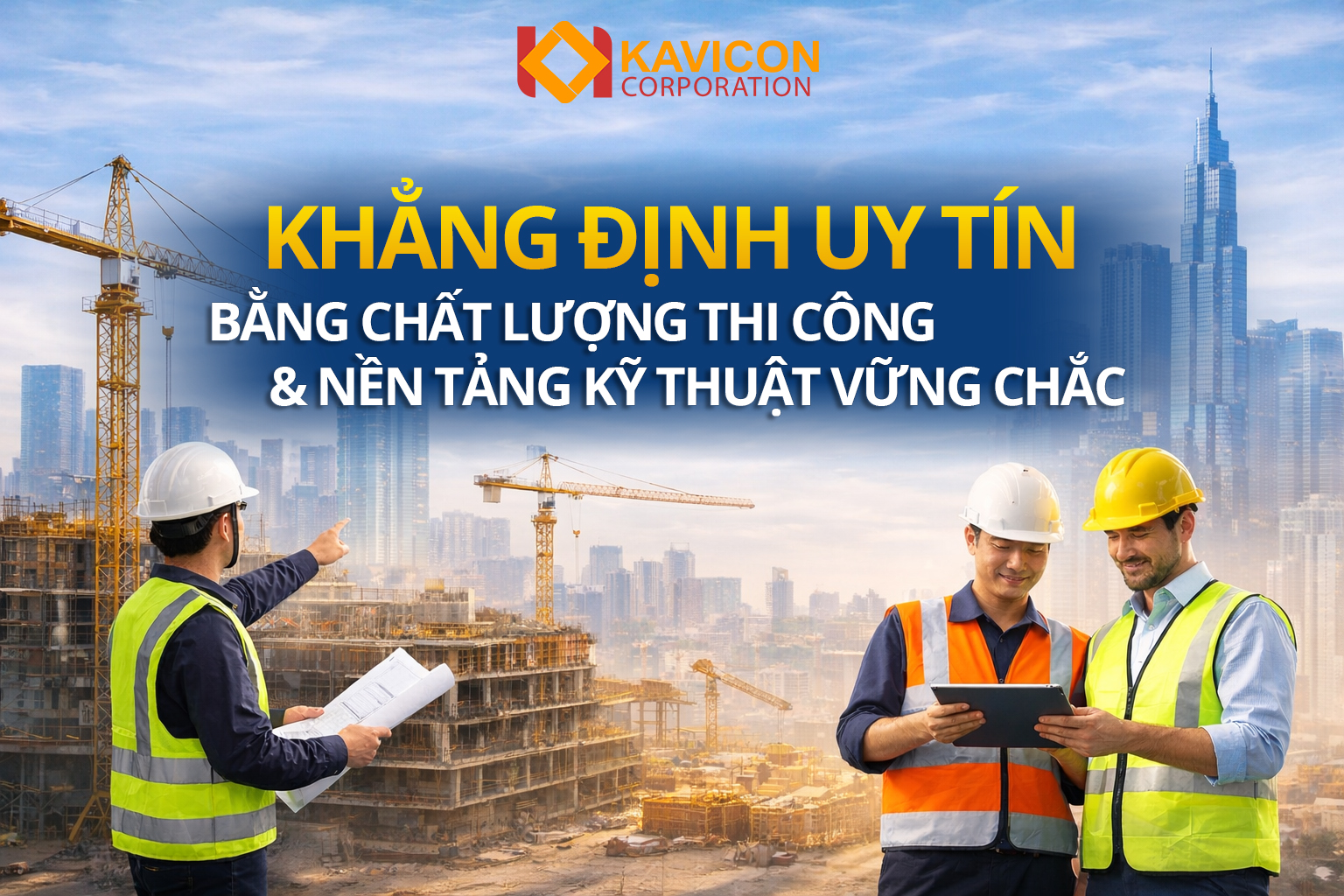 🏗️ KAVICON – KHẲNG ĐỊNH UY TÍN BẰNG CHẤT LƯỢNG THI CÔNG VÀ NỀN TẢNG KỸ THUẬT VỮNG CHẮC