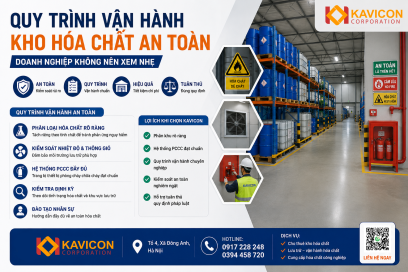 QUY TRÌNH VẬN HÀNH KHO HÓA CHẤT AN TOÀN – DOANH NGHIỆP KHÔNG NÊN XEM NHẸ